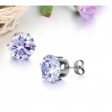 Selling Well all over the World Female Titanium Earrings With Rhinestone