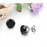 High Quality Black Titanium Earrings 