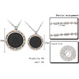 Quality and Quantity Assured Health Titanium Pelelith Necklace For Lovers With Diamond