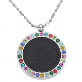 Easy to Use Health Titanium Pelelith Necklace With Diamond