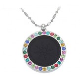 Easy to Use Health Titanium Pelelith Necklace With Diamond