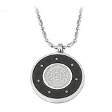 The King of Quantity Health Titanium Pelelith Necklace With Diamond