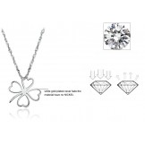 Easy to Use Female Clover Shape Platinum Plating Titanium Necklace 