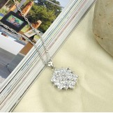 Quality and Quantity Assured Female Starry Platinum Plating Titanium Necklace 