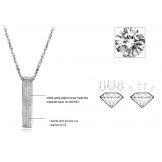 Wide Varieties Female Platinum Plating Titanium Necklace 