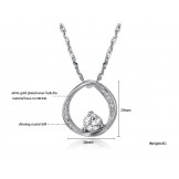 Stable Quality Female Concise Platinum Plating Titanium Necklace