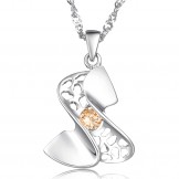 High Quality Female Platinum Plating Titanium Necklace 