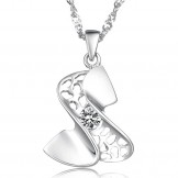 High Quality Female Platinum Plating Titanium Necklace 