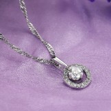 The Queen of Quality Female Platinum Plating Titanium Necklace 