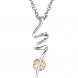 Well-known for Its Fine Quality Female Platinum Plating Titanium Necklace With Diamond