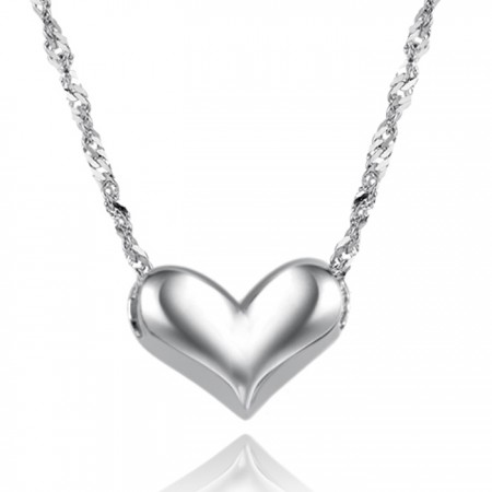 Excellent Quality Female Sweetheart Platinum Plating Titanium Necklace 