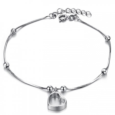 The Queen of Quality Female Sweetheart Platinum Plating Titanium Anklet 