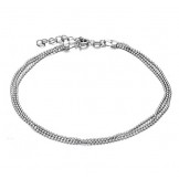 High Quality Female Platinum Plating Titanium Anklet With Beads