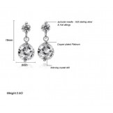 Quality and Quantity Assured Female Allergy Free Platinum Plating Titanium Earrings 