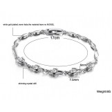 Easy to Use Female Platinum Plating Titanium Bracelet 