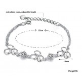 Wide Varieties Female Fade-Proof Platinum Plating Titanium Bracelet