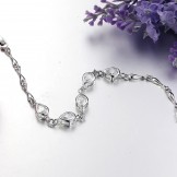 High Quality Female Platinum Plating Titanium Bracelet With Diamond