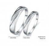 Wide Varieties Scrub Platinum Plating Titanium Ring For Lovers 