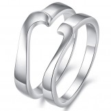 The Queen of Quality Platinum Plating Titanium Ring For Lovers 