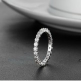 World-wide Renown Female Platinum Plating Titanium Ring 