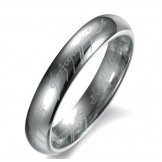 Quality and Quantity Assured Silver Tungsten Ceramic Ring For Lovers 