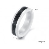 Reliable Quality Black Carbon Fiber Tungsten Ceramic Ring  