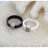 Well-known for Its Fine Quality Tricyclic Tungsten Ceramic Ring With Rhinestone