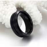 Well-known for Its Fine Quality Male Retro Tungsten Ceramic Ring