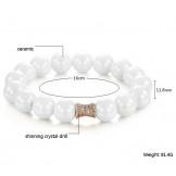 Quality and Quantity Assured White Tungsten Ceramic Bracelet 