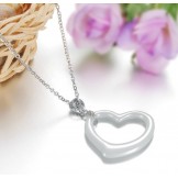 Quality and Quantity Assured Female Sweetheart Tungsten Ceramic Necklace 