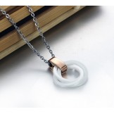 Reliable Quality Tungsten Ceramic Necklace With Rhinestone