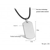 Dependable Performance Male Tungsten Ceramic Necklace 