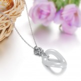 High Quality Female O Font Tungsten Ceramic Necklace