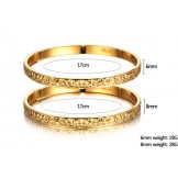 World-wide Renown Female 18K Gold-Plated Bangle 