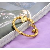 Selling Well all over the World Children 18K Gold-Plated Bangle With Bell