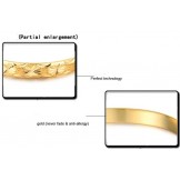Stable Quality Female Retro 18K Gold-Plated Bangle