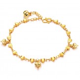 Stable Quality Female Sweetheart 18K Gold-Plated Bracelet 