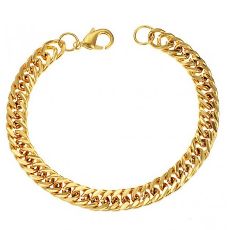 Stable Quality Male 18K Gold-Plated Bracelet 