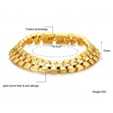 Easy to Use Female 18K Gold-Plated Bracelet