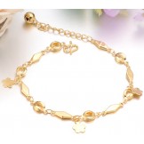 Wide Varieties Female 18K Gold-Plated Bracelet With Bell