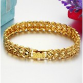Superior Quality Female Hollow 18K Gold-Plated Bracelet 