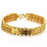 Excellent Quality Female Classic 18K Gold-Plated Bracelet 
