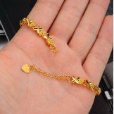 to Have a Long Story Female ELegant 18K Gold-Plated Bracelet 