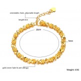 to Have a Long Story Female ELegant 18K Gold-Plated Bracelet 