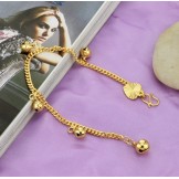to Have a Long Story Female 18K Gold-Plated Bracelet With Bells