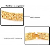 World-wide Renown Male Star Pattern 18K Gold-Plated Bracelet 