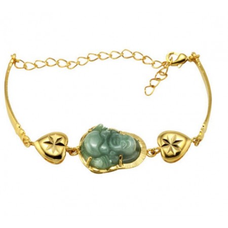Complete in Specifications Female Sweetheart 18K Gold-Plated Bracelet  