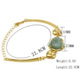 Complete in Specifications Female Sweetheart 18K Gold-Plated Bracelet  