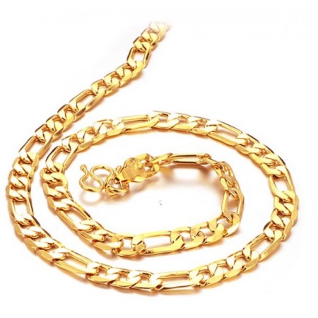 Dependable Performance Male O Font 18K Gold-Plated Necklace 