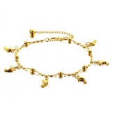 Stable Quality Female Dolphin Shape 18K Gold-Plated Anklet